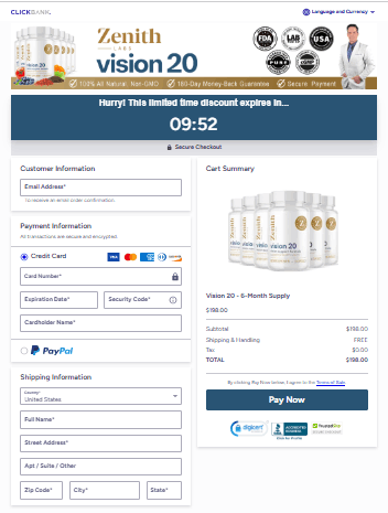 Vision 20 Checkout